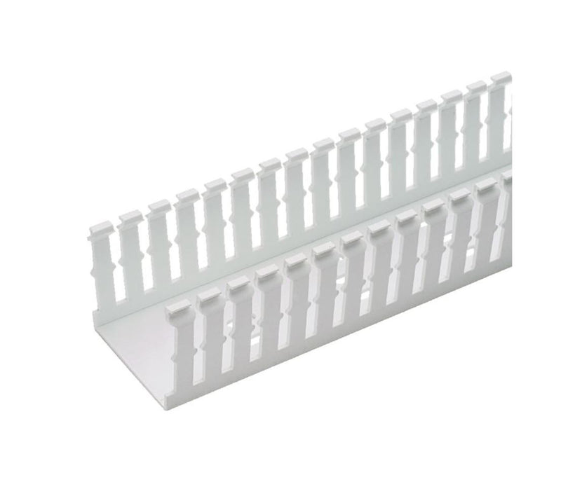 F1X1.5WH6 Panduit Narrow Slotted Duct, PVC, 1 X 1.5 X 6' Base Wiring Duct