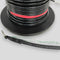 Outdoor Armored Direct Burial OSP Direct Burial Rated Singlemode OS2 9/125 Pre-Terminated Fiber Optic Cable, Black Jacket, with a Pulling Eye