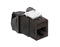 6AUJK-RB6 Modular Jack, Leviton QuickPort Atlas-X1, CAT6A, RJ45, Brown