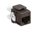 5G110-RB5 Modular Jack, Leviton QuickPort eXtreme, CAT5e+, RJ45, Brown