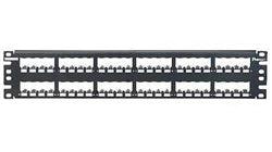 CP48BLY, Panduit Mini-Com Patch Panel, 48 Port, All Metal Shielded, Black (MOQ: 1; Increment of 1)