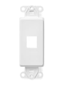 41641-00W LEVITON QuickPort Decora Insert, 1-Port, White