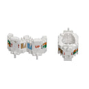 AXUJK-BWM LEVITON Wire Manager for UTP Connector, Pack 10, White