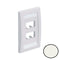 Panduit CFPE4IWY Mini-Com Executive, 4 Port Faceplate International (Off) White