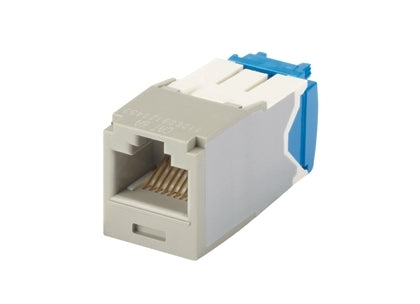 CJ6X88TGIG, Panduit Mini-Com | Module, Cat6A, UTP, 8-position, 8-wire,  International Gray (MOQ: 1; Increment of 1)