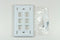 Panduit NK6FWHY Netkey 6 Port, Single Gang with Labels Faceplate, White