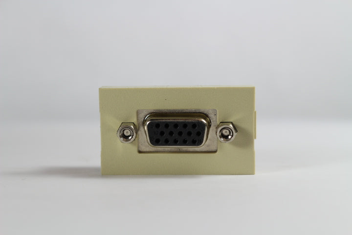Panduit CHD15HDCEIY Mini-Com VGA Coupler Jack Module, Electric Ivory