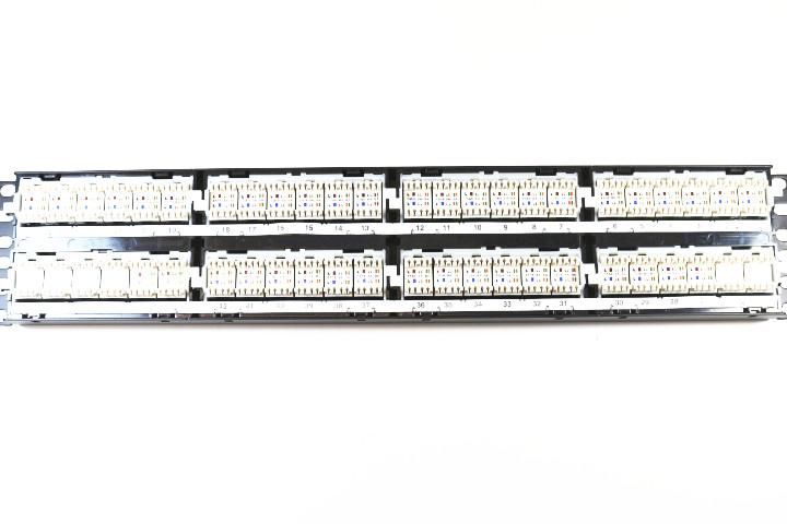 Panduit NK6PPG48Y CAT6 Netkey Rack Mount Patch Panel, 48 Port